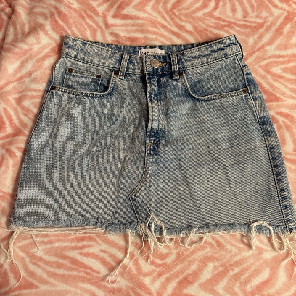 ZARA mini jean skirt
